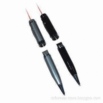 Pen Drives with 1 to 64GB Flash Memory Capacity, Available in Various Designs